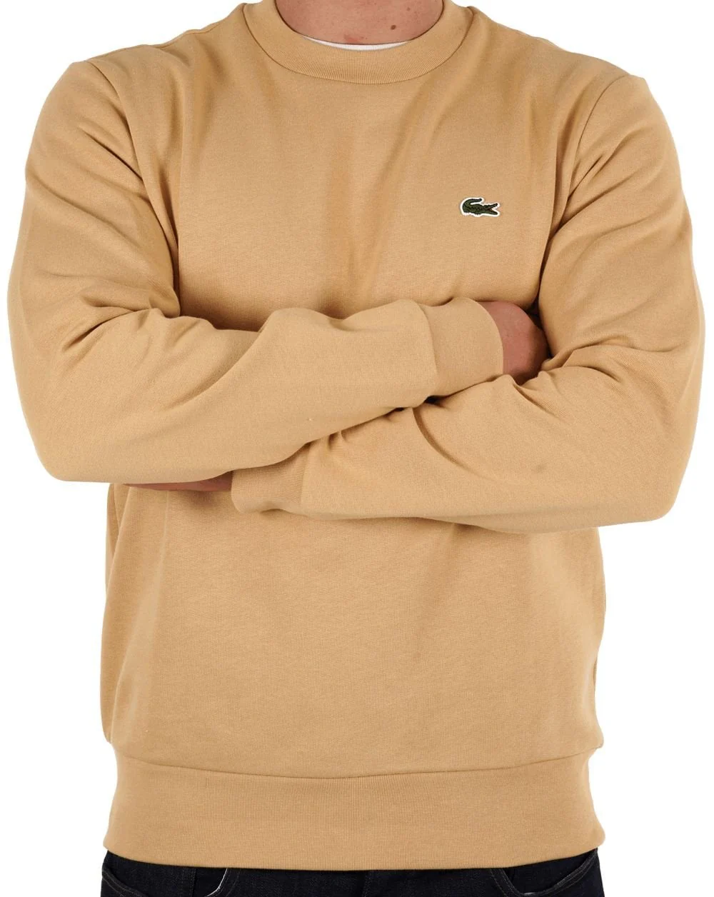 Lacoste Cotton Sweatshirt Sand - Image 2
