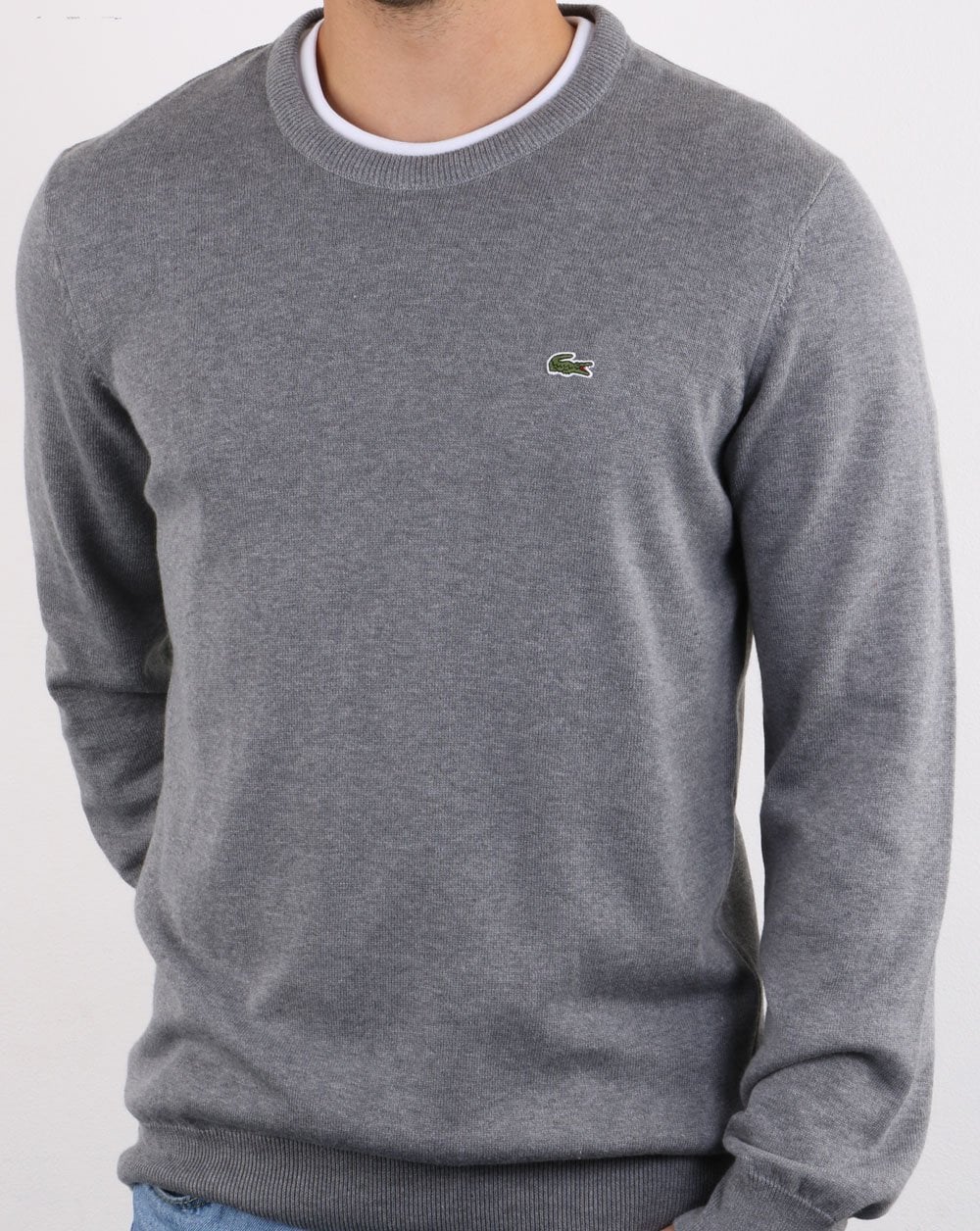 Lacoste Crew Neck Jumper Grey - Image 2