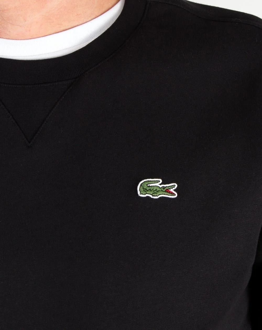Lacoste Crew Neck Sweatshirt Black - Image 2