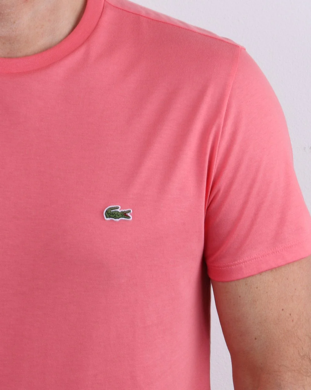 Lacoste Crew Neck T-shirt Coral - Image 2