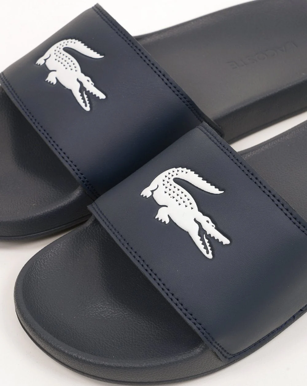 Lacoste Croc Serve Slides 0.0 Navy/White - Image 2