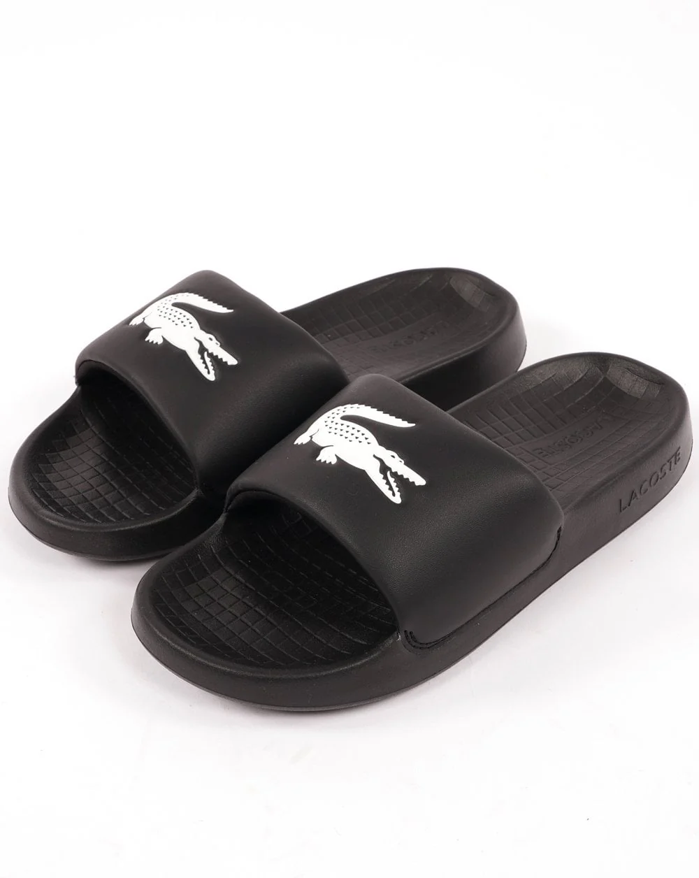 Lacoste Croco Slide Black/white