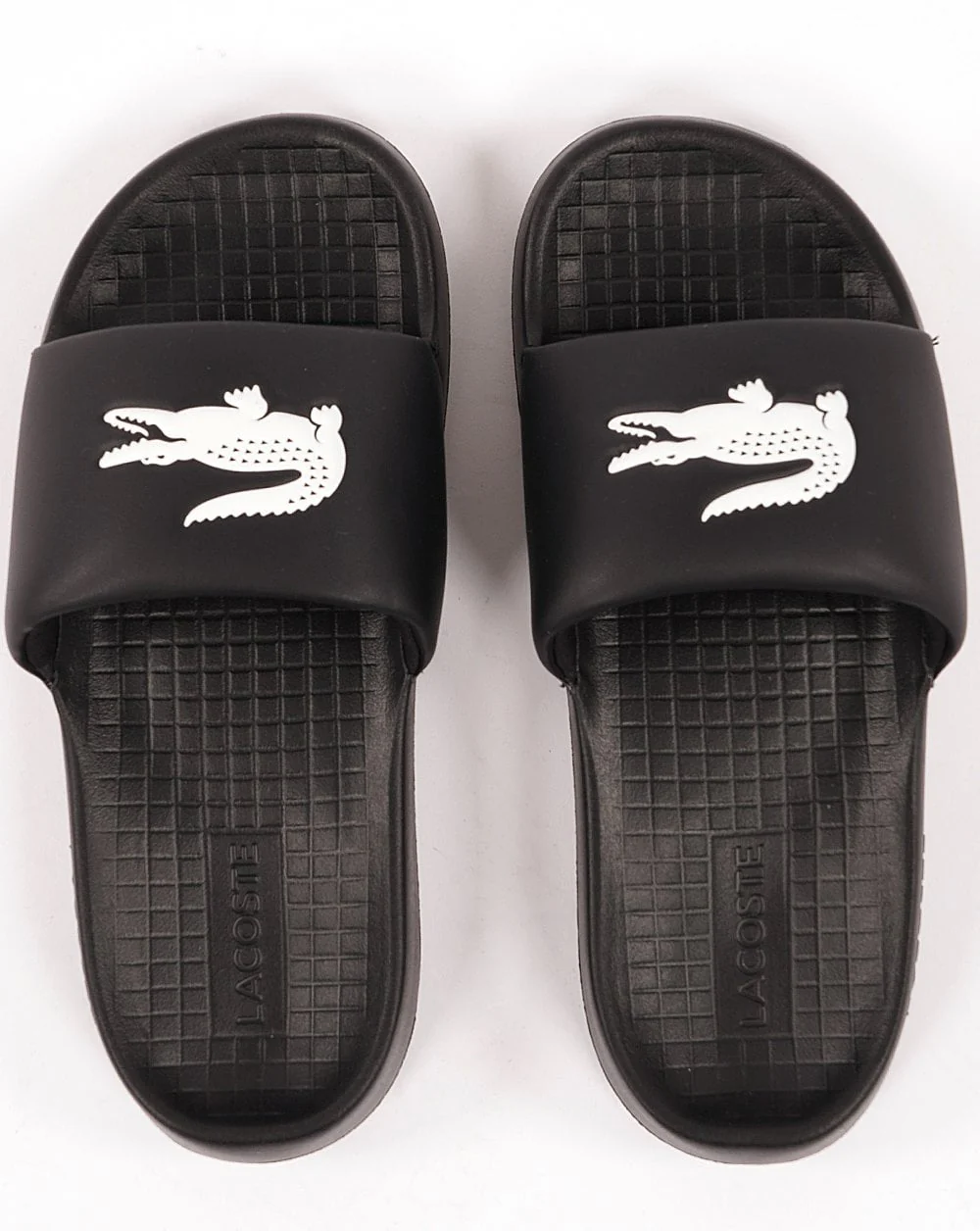 Lacoste Croco Slide Black/white - Image 3