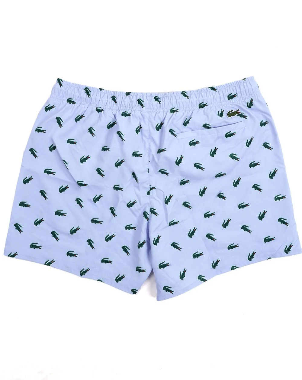 Lacoste Crocodile Print Swim Short Light Blue - Image 2