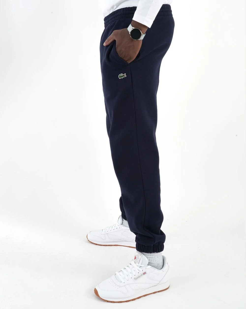 Lacoste Fleece Track Pant Navy - Image 4