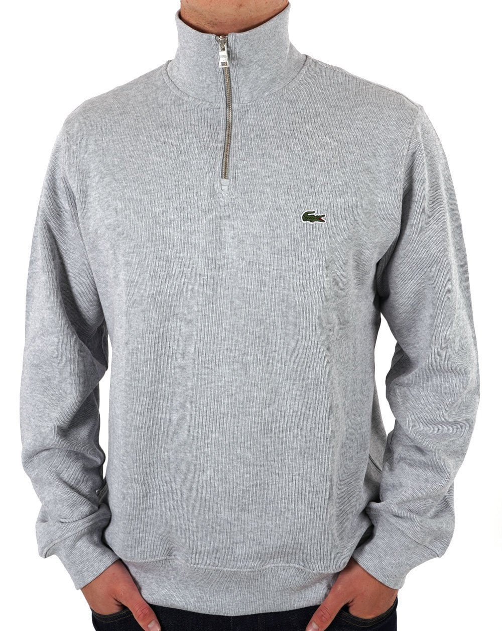 Lacoste Half Zip Sweat Silver Chine