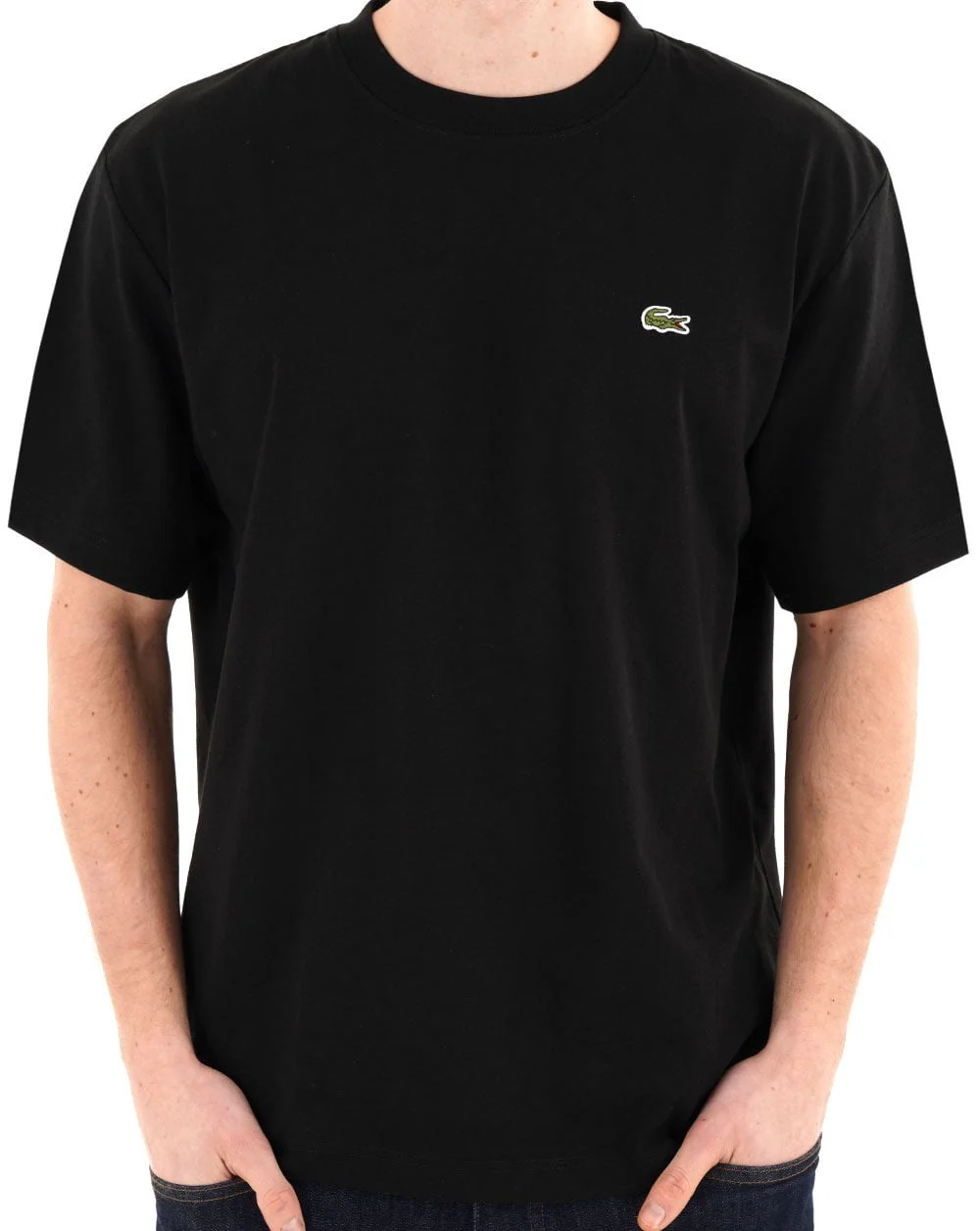 Lacoste Heavy Cotton Jersey T Shirt Black