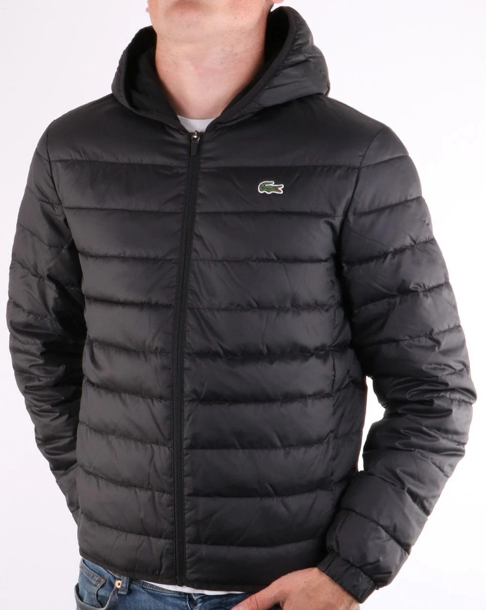 Lacoste Hooded Jacket Black - Image 2