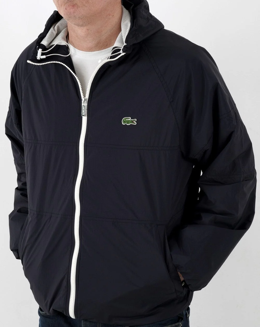 Lacoste Hooded Jacket Navy - Image 4