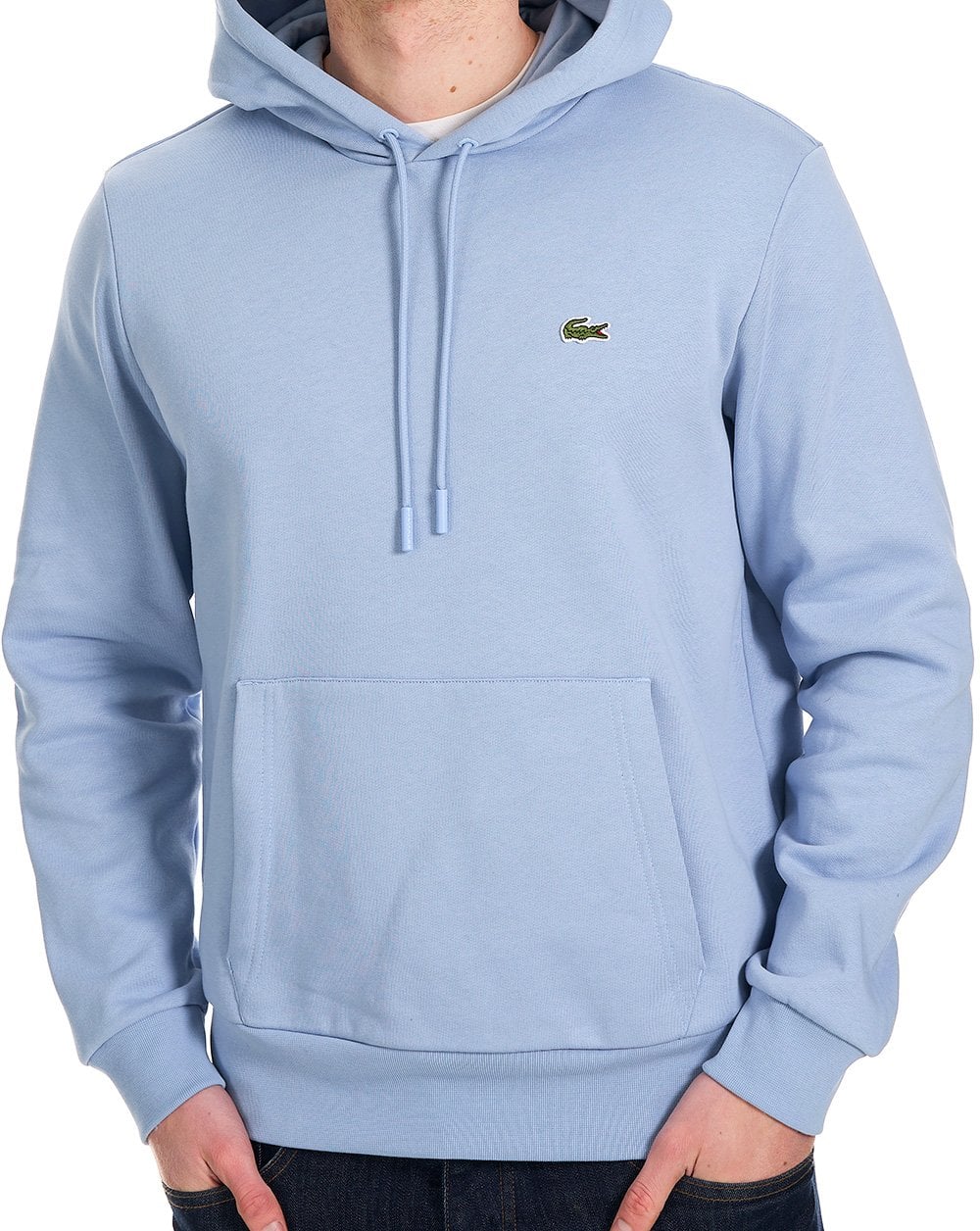 Lacoste Hooded Sweatshirt Light Blue - Image 2