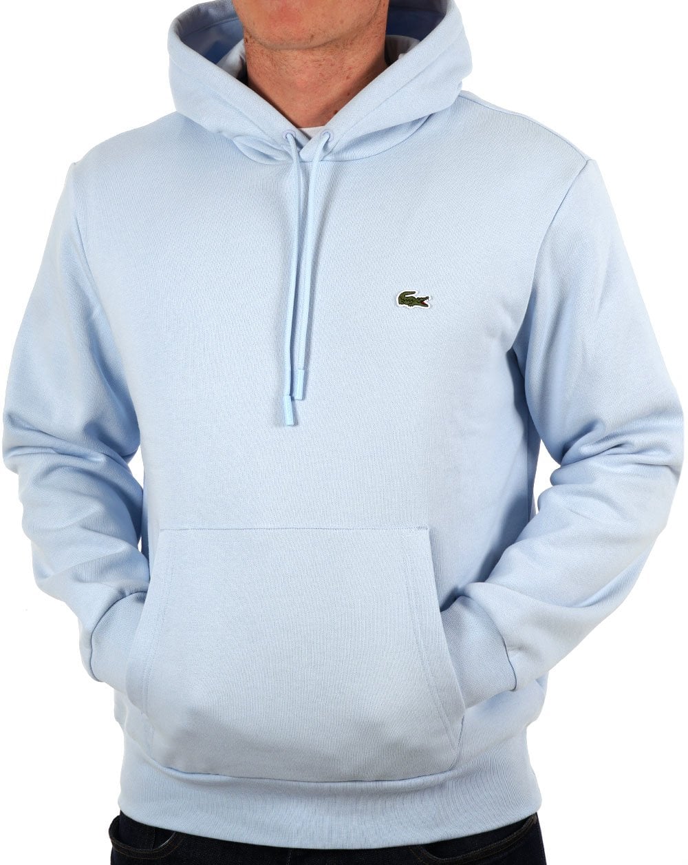 Lacoste Hooded Sweatshirt Light Blue - Image 2