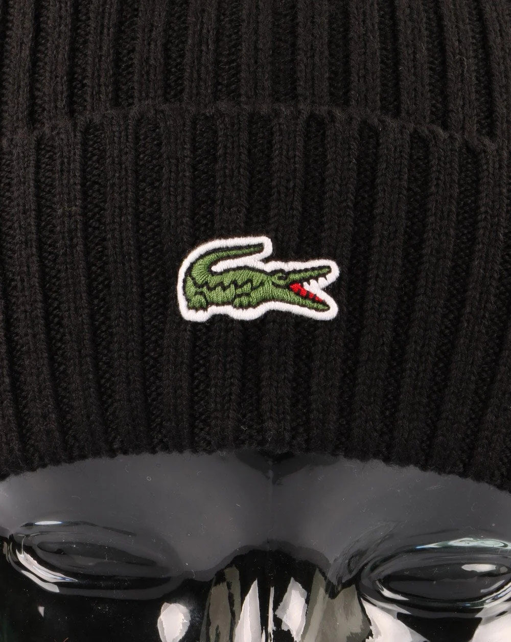 Lacoste Knitted Beanie Black - Image 2