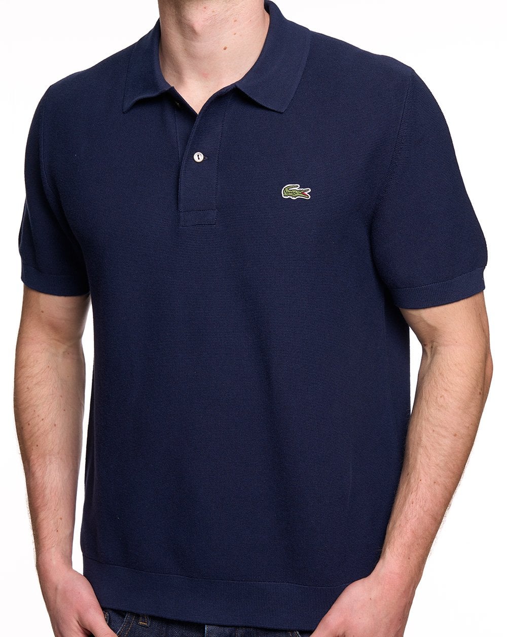 Lacoste Classic Fit Knitted Polo Navy - Image 2