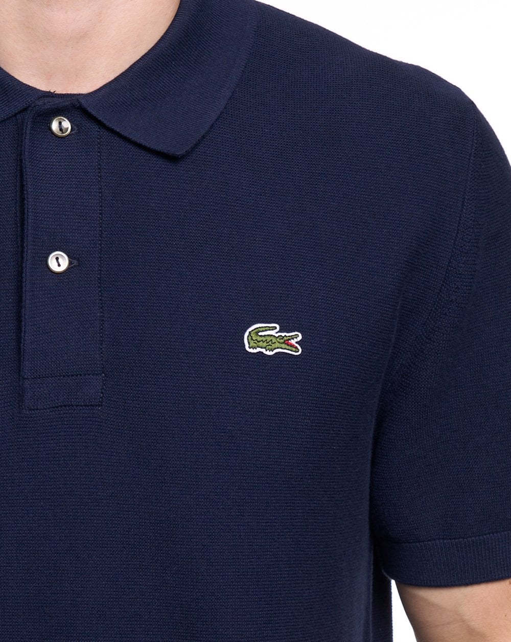 Lacoste Classic Fit Knitted Polo Navy - Image 3