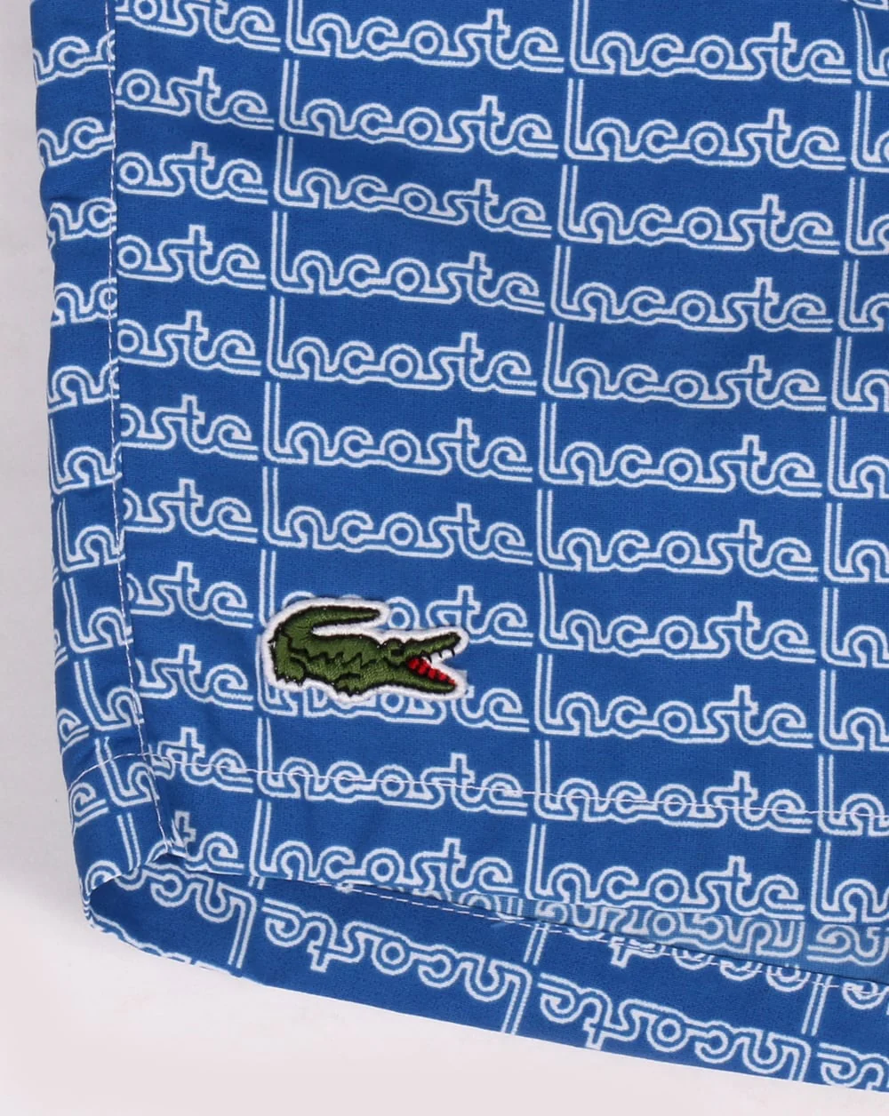 Lacoste Linear Logo Swim Shorts Thermal Blue - Image 2
