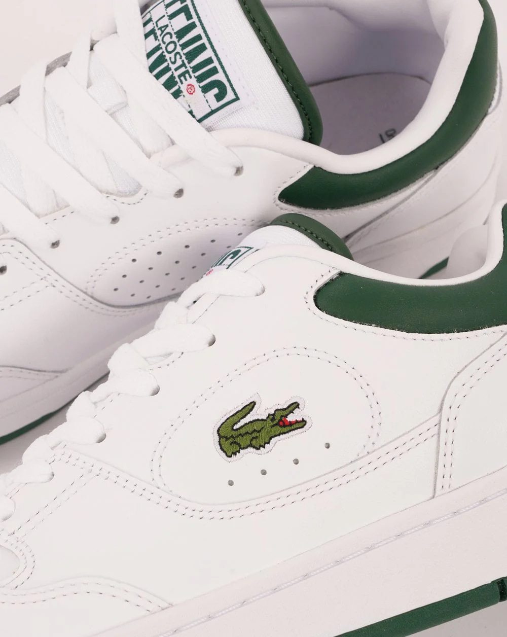 Lacoste Linedrive Trainers White/Dark Green - Image 3