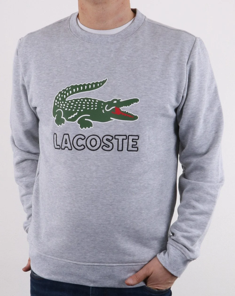 Lacoste Logo Sweatshirt Grey - Image 2