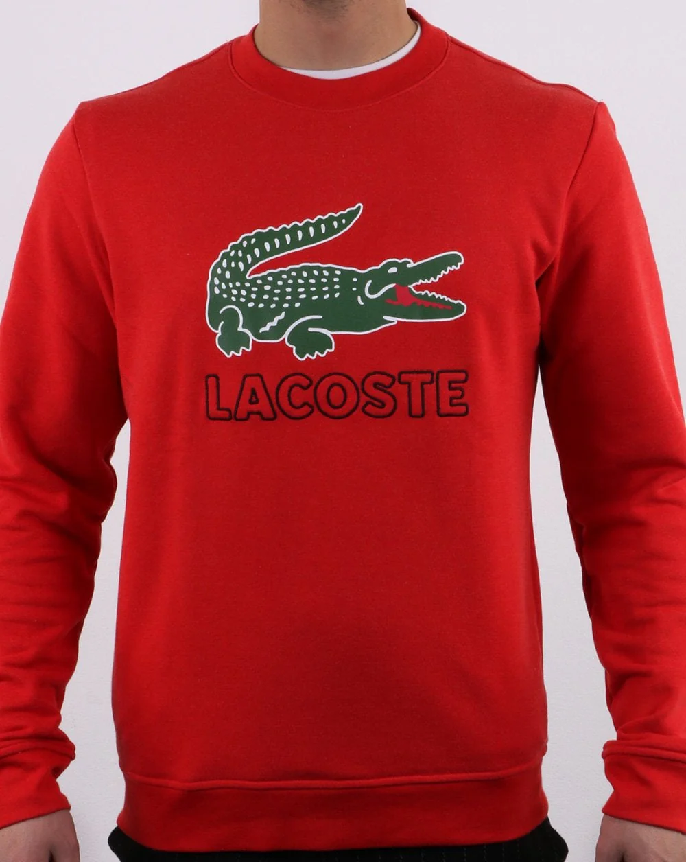 Lacoste Logo Sweatshirt Red - Image 3