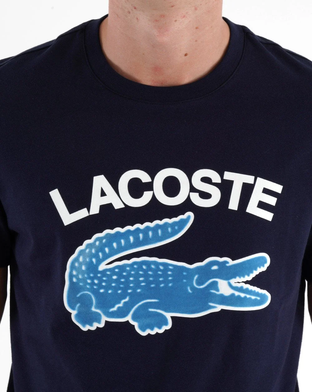 Lacoste Logo T-shirt Navy - Image 2