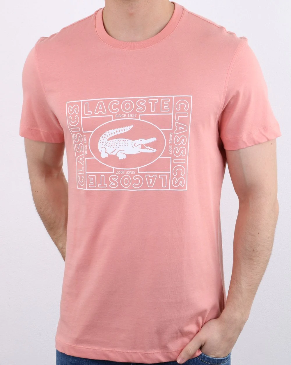 Lacoste Logo T-shirt Pink - Image 2