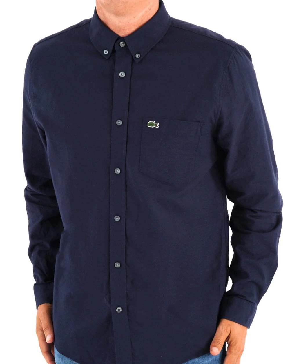 Lacoste Long Sleeve Shirt Navy - Image 3