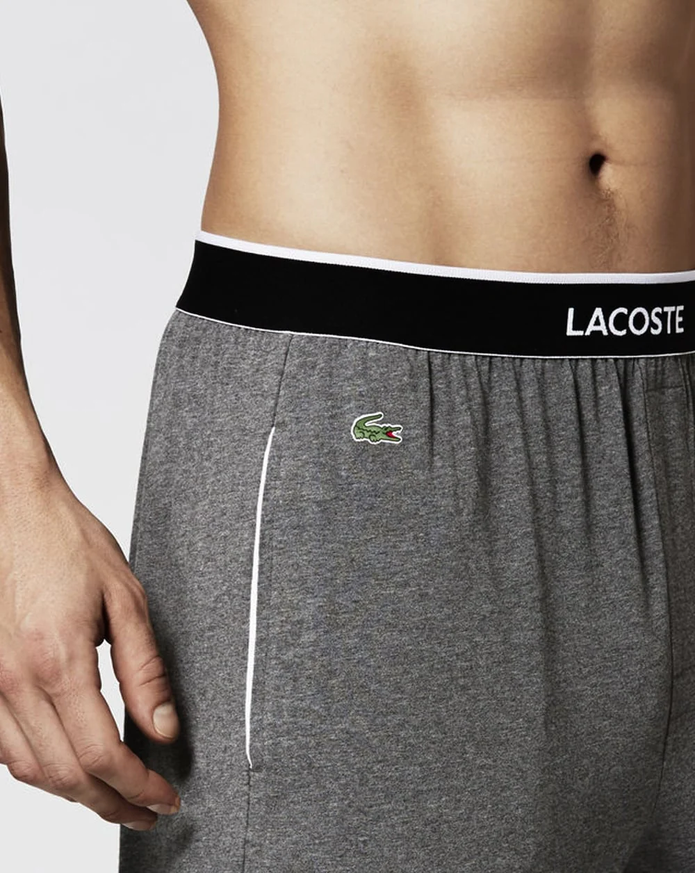 Lacoste Lounge Pants Dark Grey - Image 3