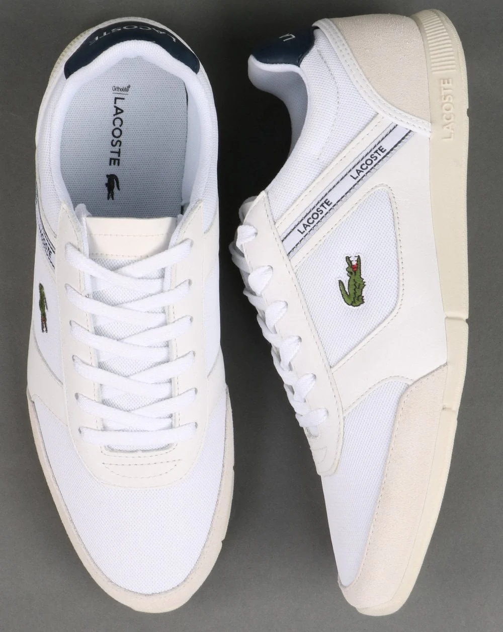 Lacoste Menerva Sport Trainer White/Light Grey - Image 2