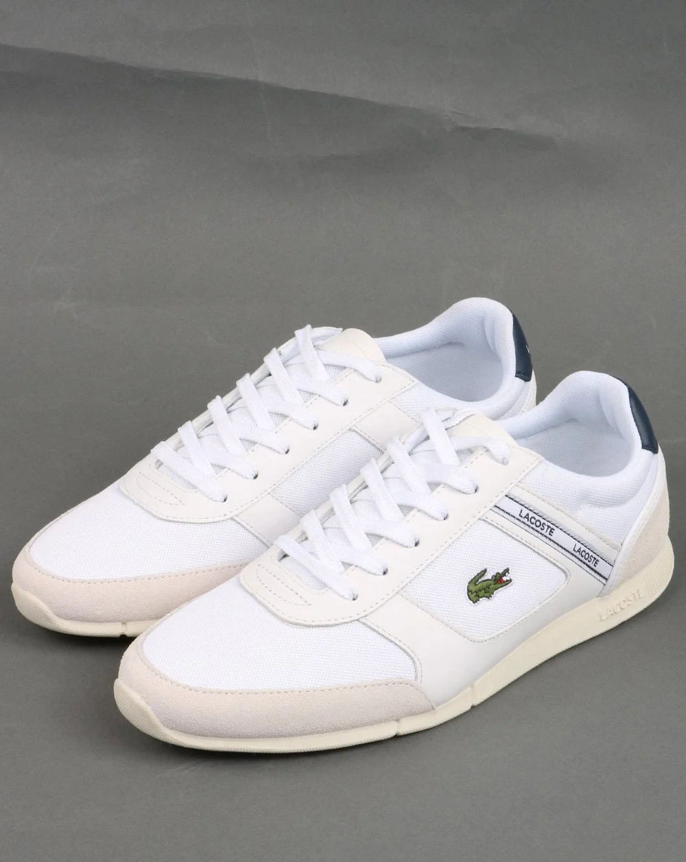 Lacoste Menerva Sport Trainer White/Light Grey - Image 3