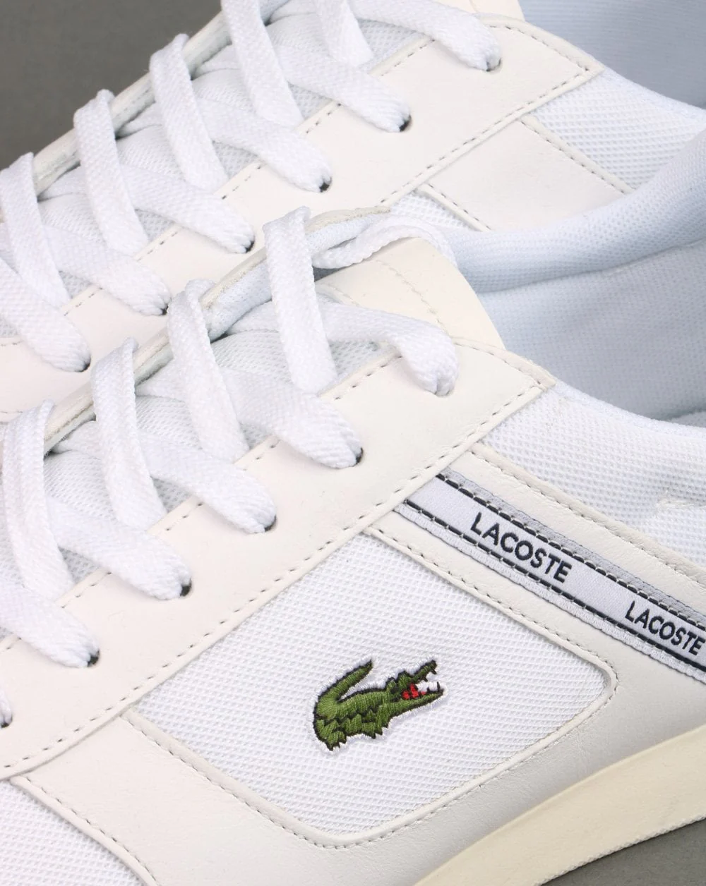 Lacoste Menerva Sport Trainer White/Light Grey - Image 4