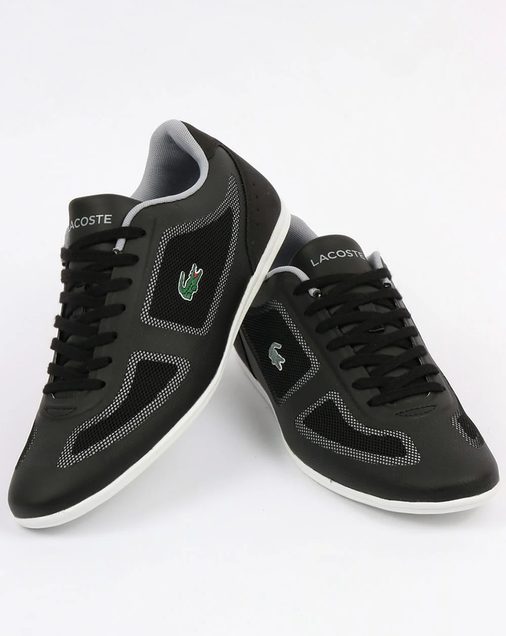 Lacoste Misano Evo Trainers Black/Grey - Image 3