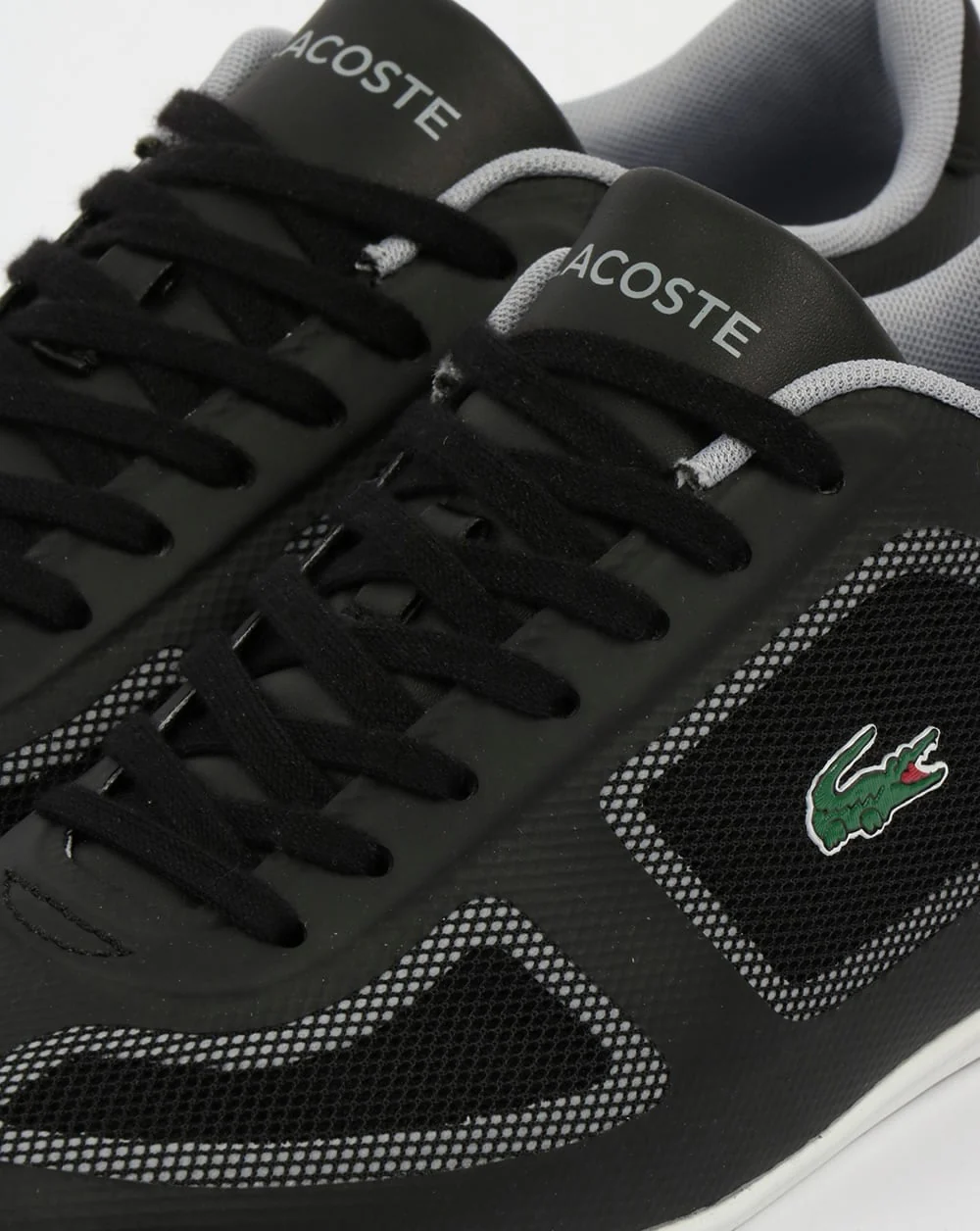 Lacoste Misano Evo Trainers Black/Grey - Image 4