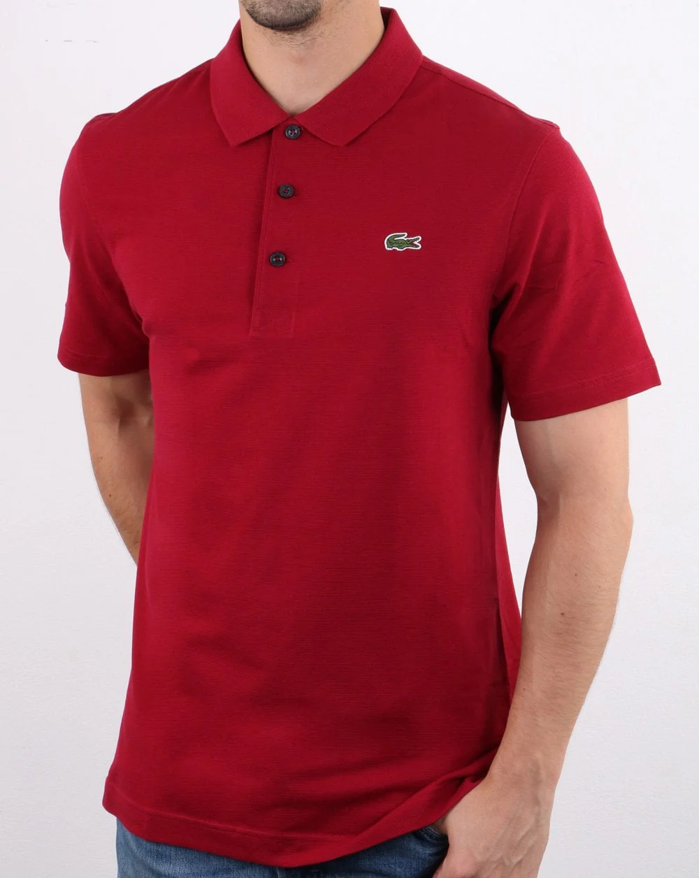 Lacoste Polo Shirt Bordeaux - Image 2