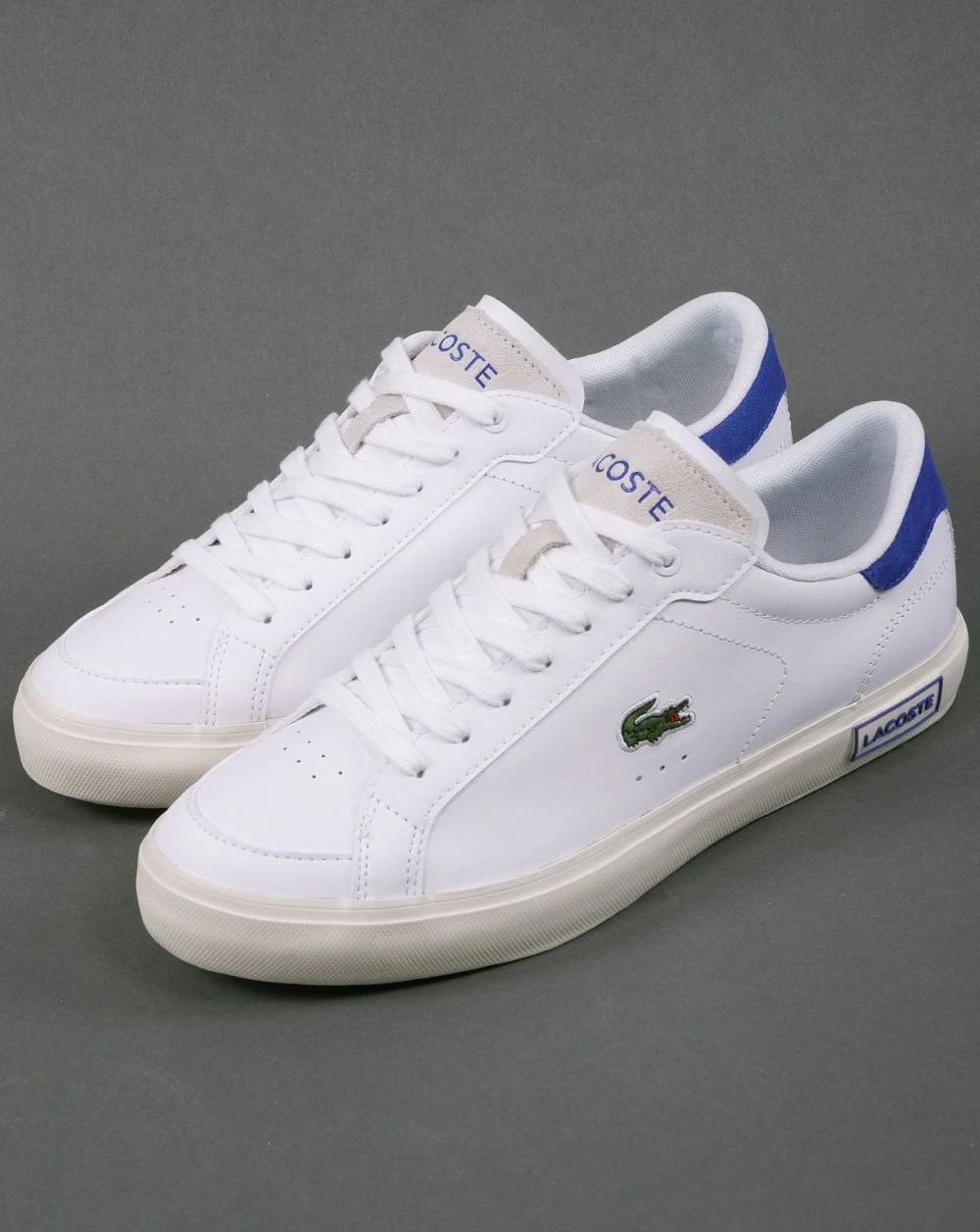 Lacoste Powercourt 123 SMA Trainer White/Blue - Image 3