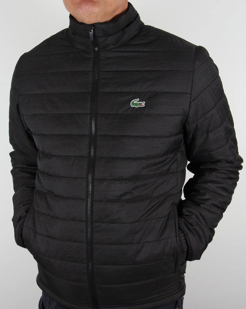 Lacoste Quilted Jacket Black - Image 3