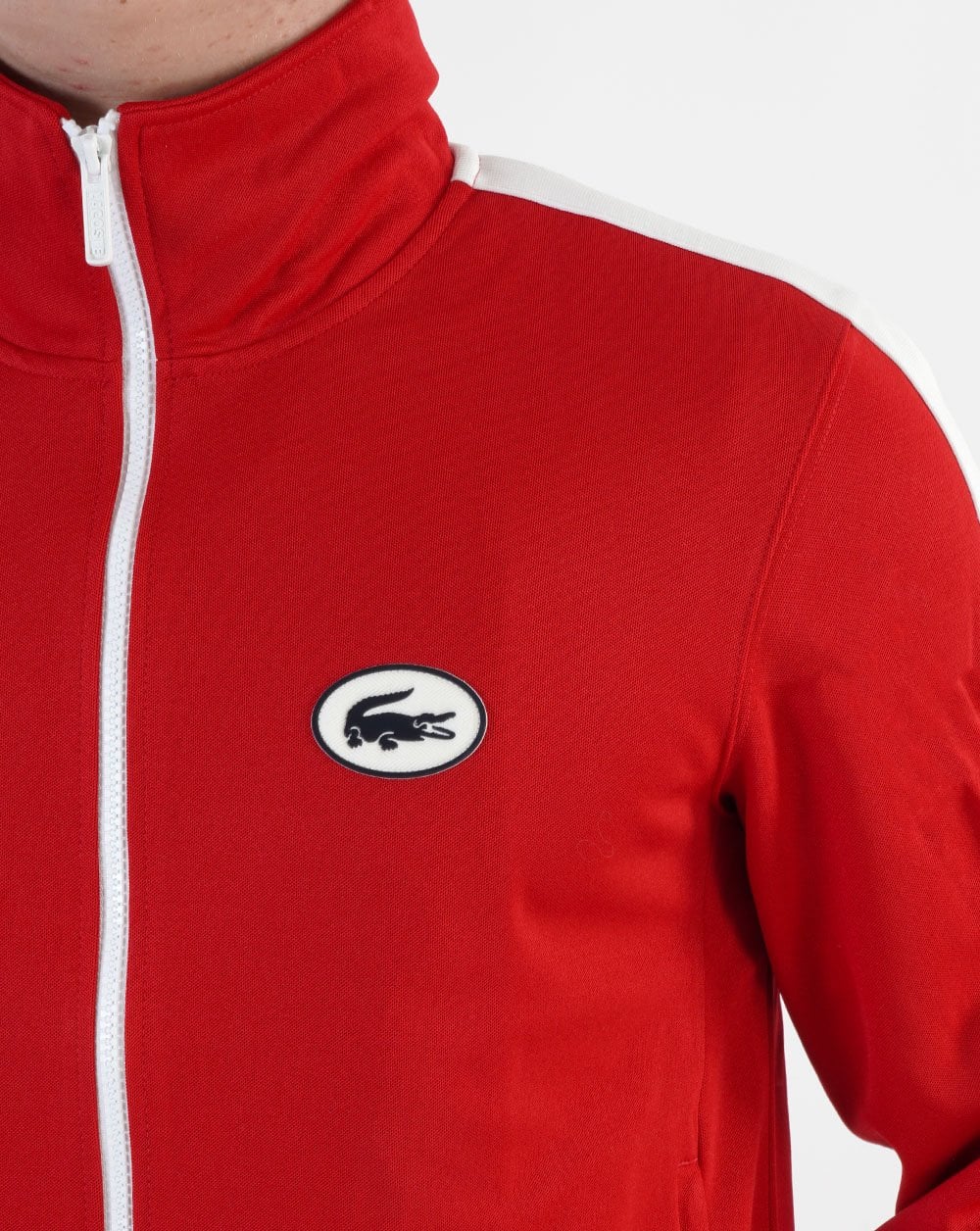Lacoste Retro Track Top Red - Image 3