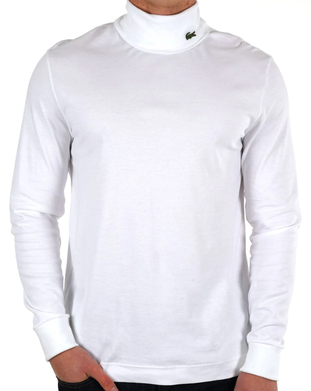 Lacoste Roll Neck White