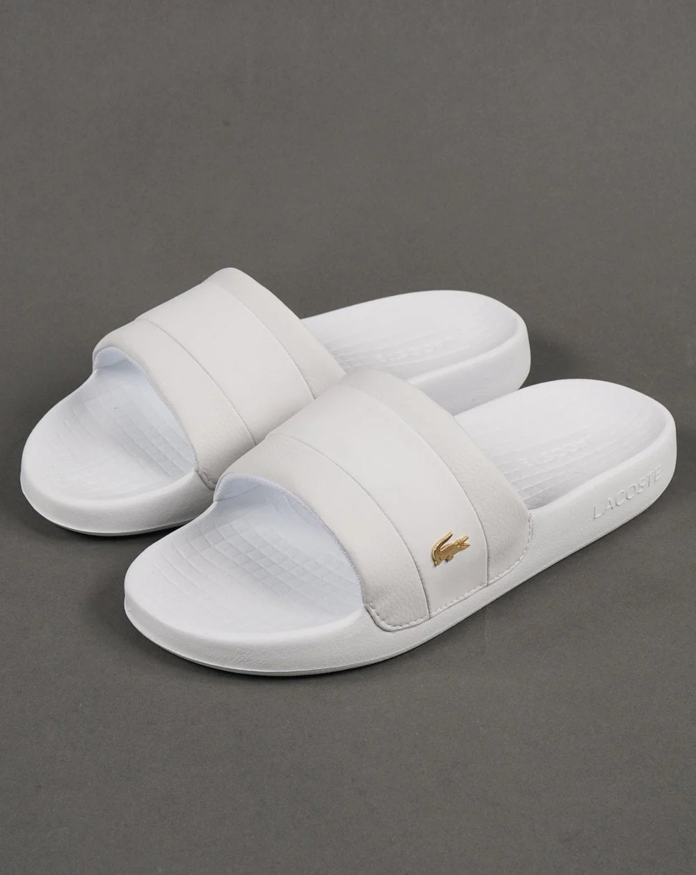 Lacoste Serve Hybrid Slide White