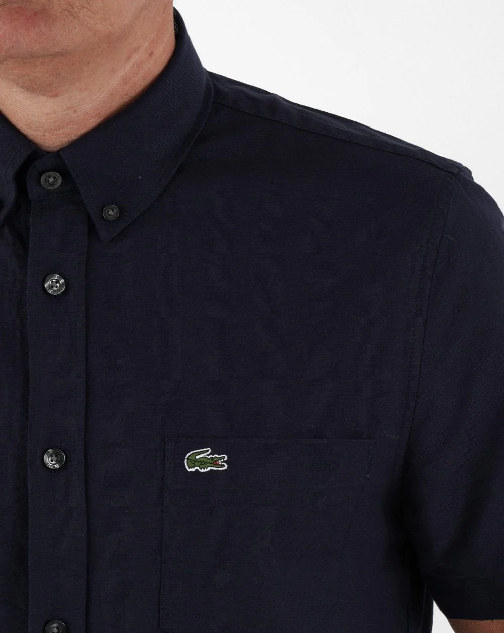 Lacoste Short Sleeve Shirt Navy - Image 2