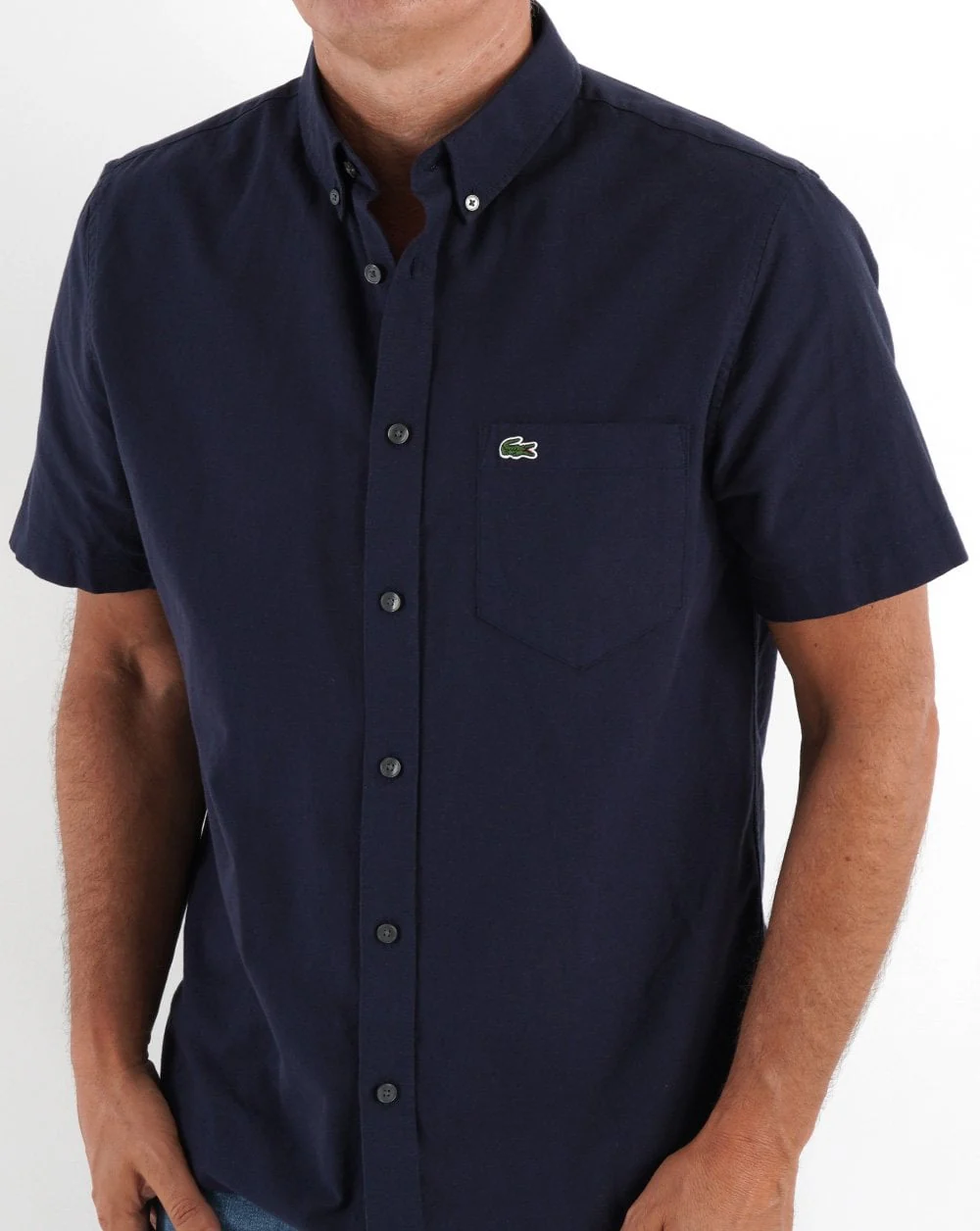 Lacoste Short Sleeve Shirt Navy - Image 2