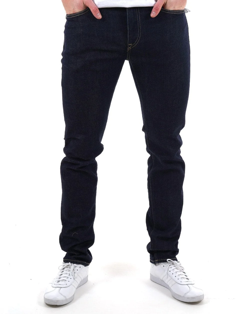 Lacoste Slim Fit Indigo Jeans Washed Rinse - Image 2