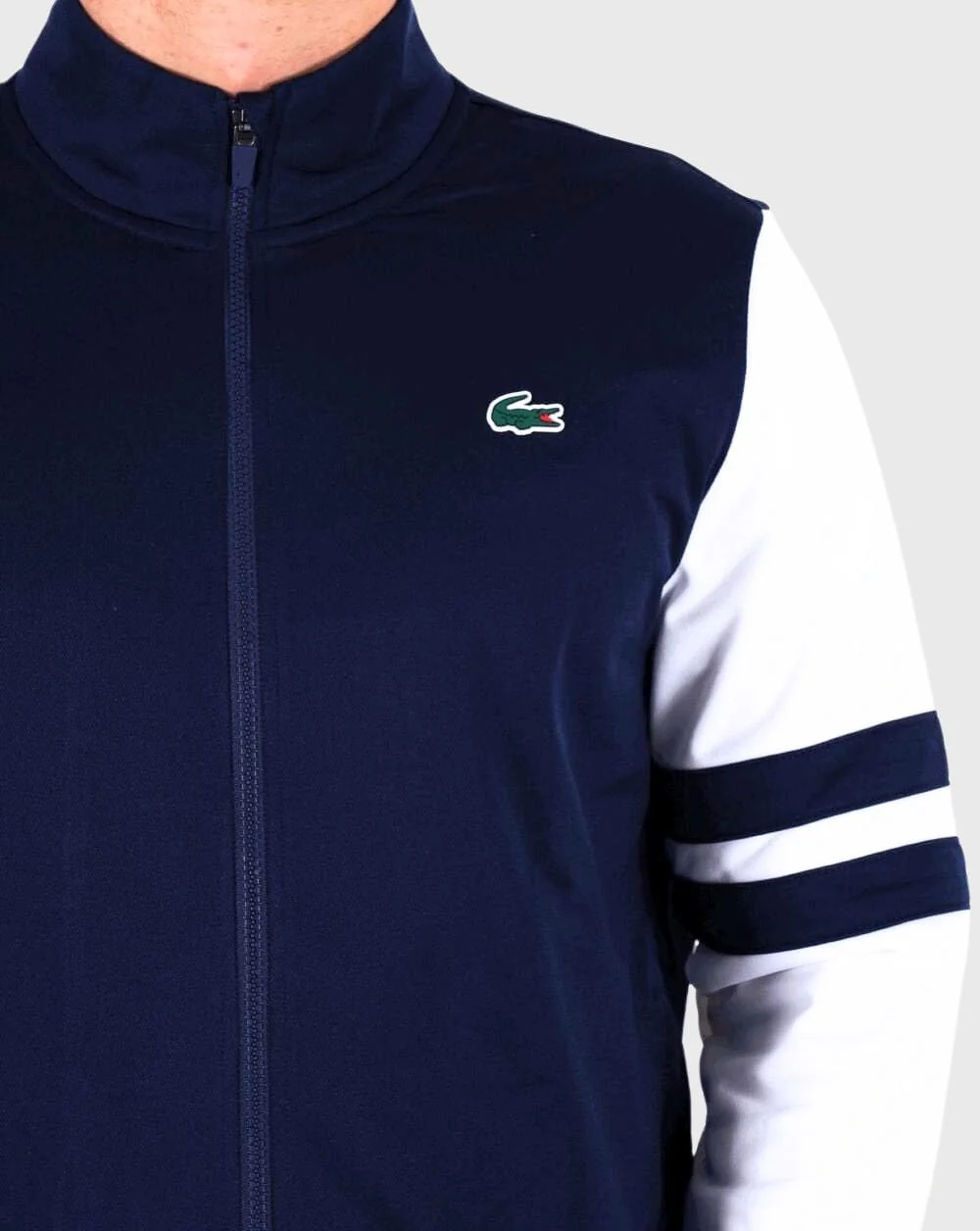 Lacoste Sport Track Top Navy/White - Image 2