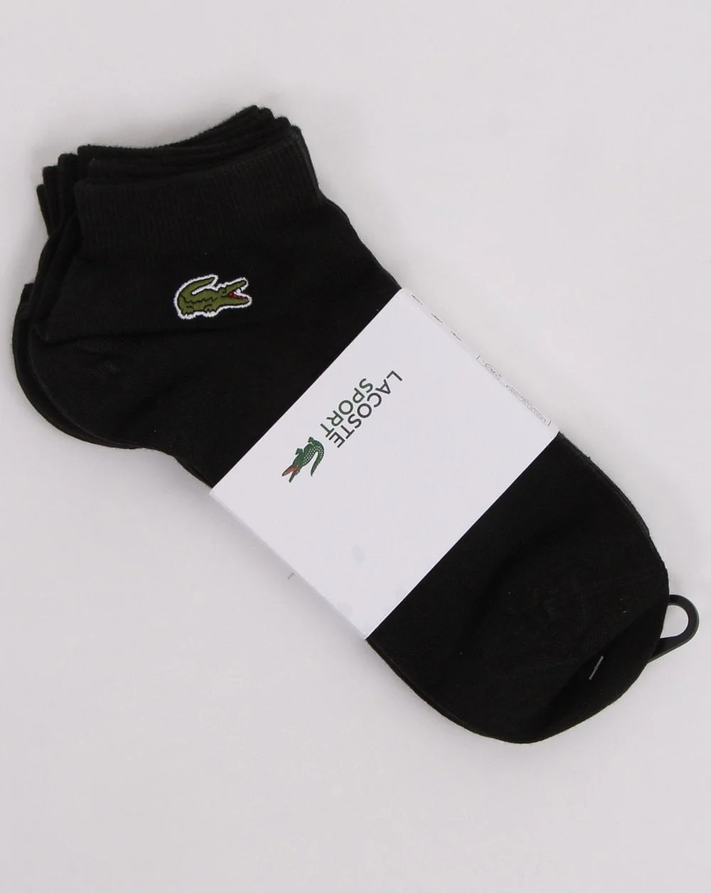 Lacoste Sport Triple Pack Low Cut Socks Black