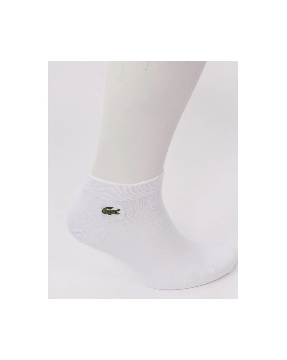 Lacoste Sport Triple Pack Low Cut Socks White - Image 2