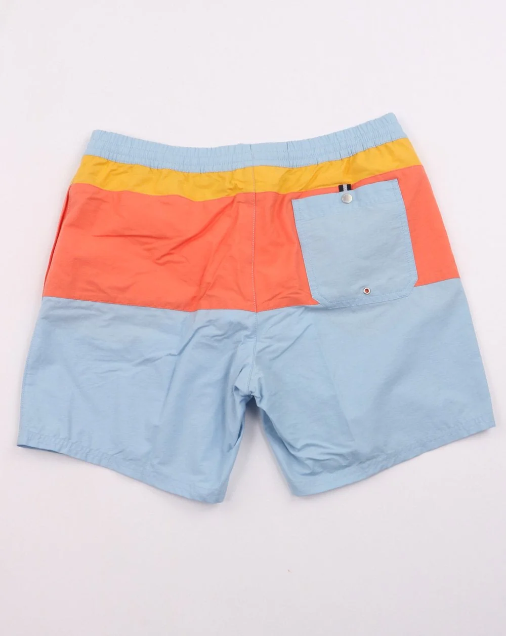 Lacoste Swim Shorts Sky Blue, Yellow, Coral - Image 3