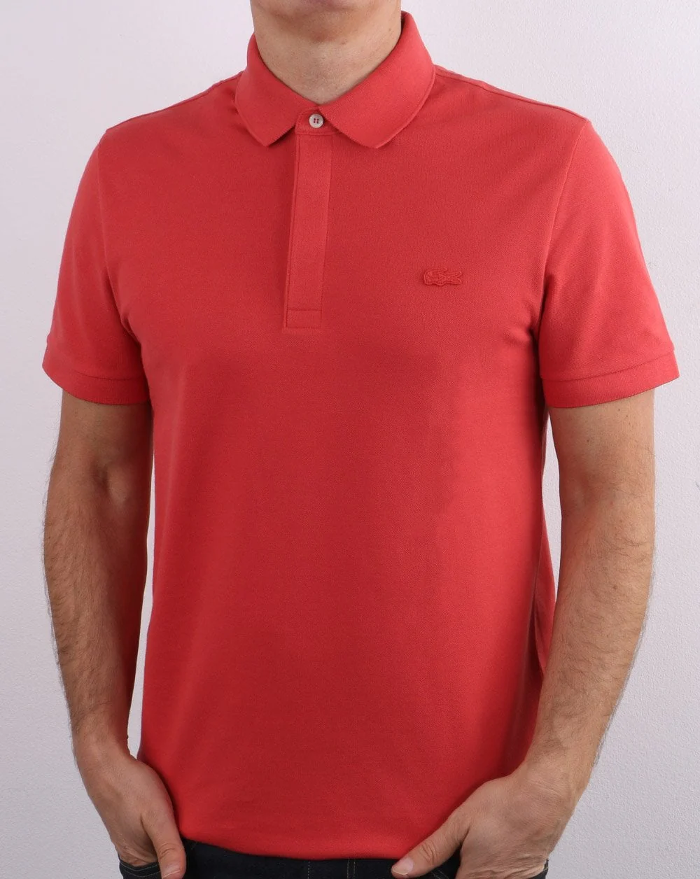 Lacoste Tonal Polo Shirt Coral