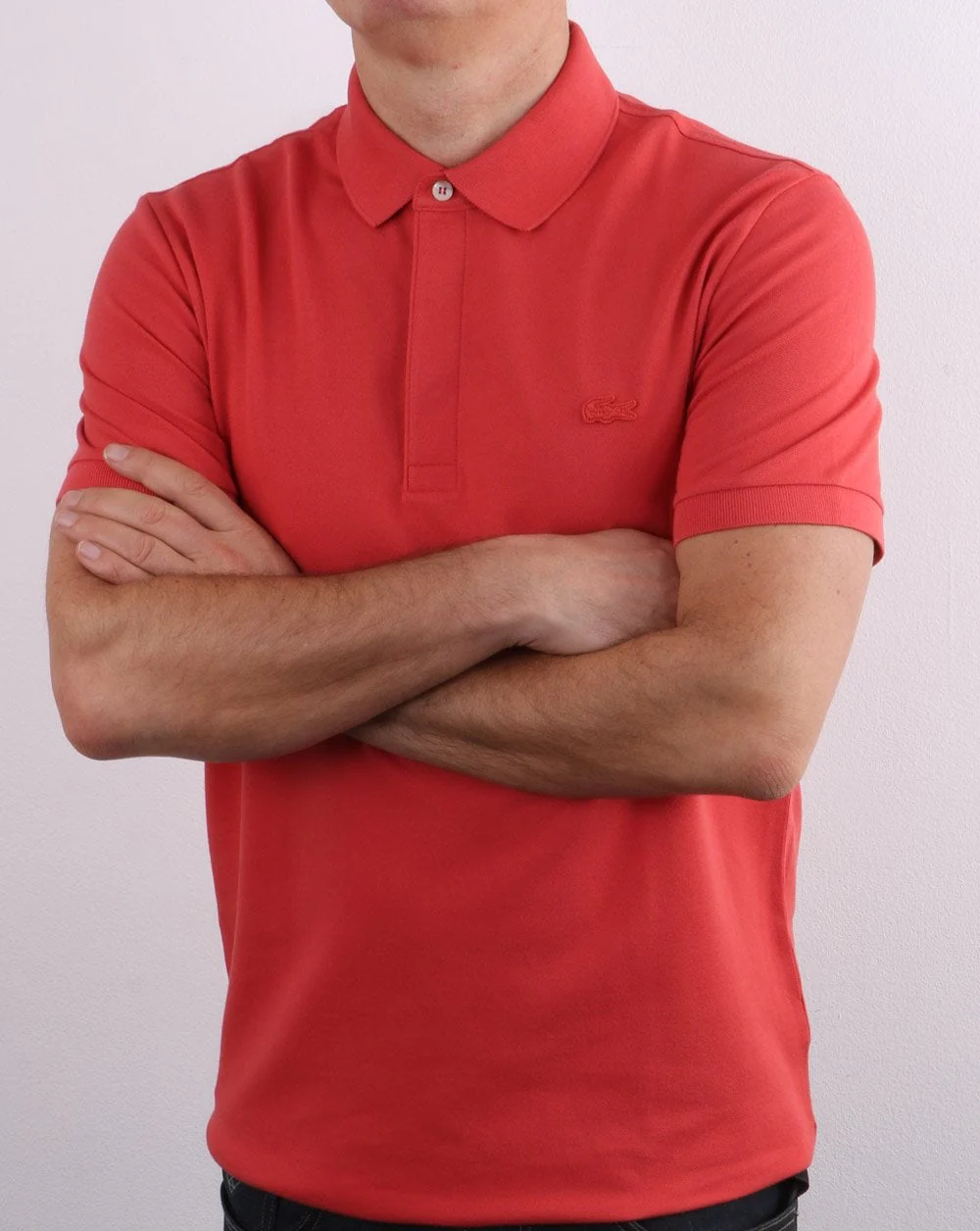 Lacoste Tonal Polo Shirt Coral - Image 4