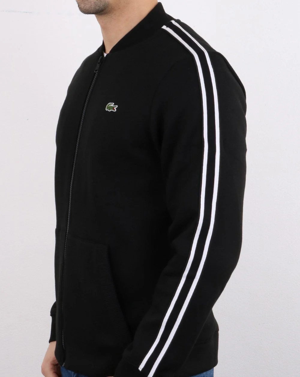 Lacoste Track Top Black/White - Image 5