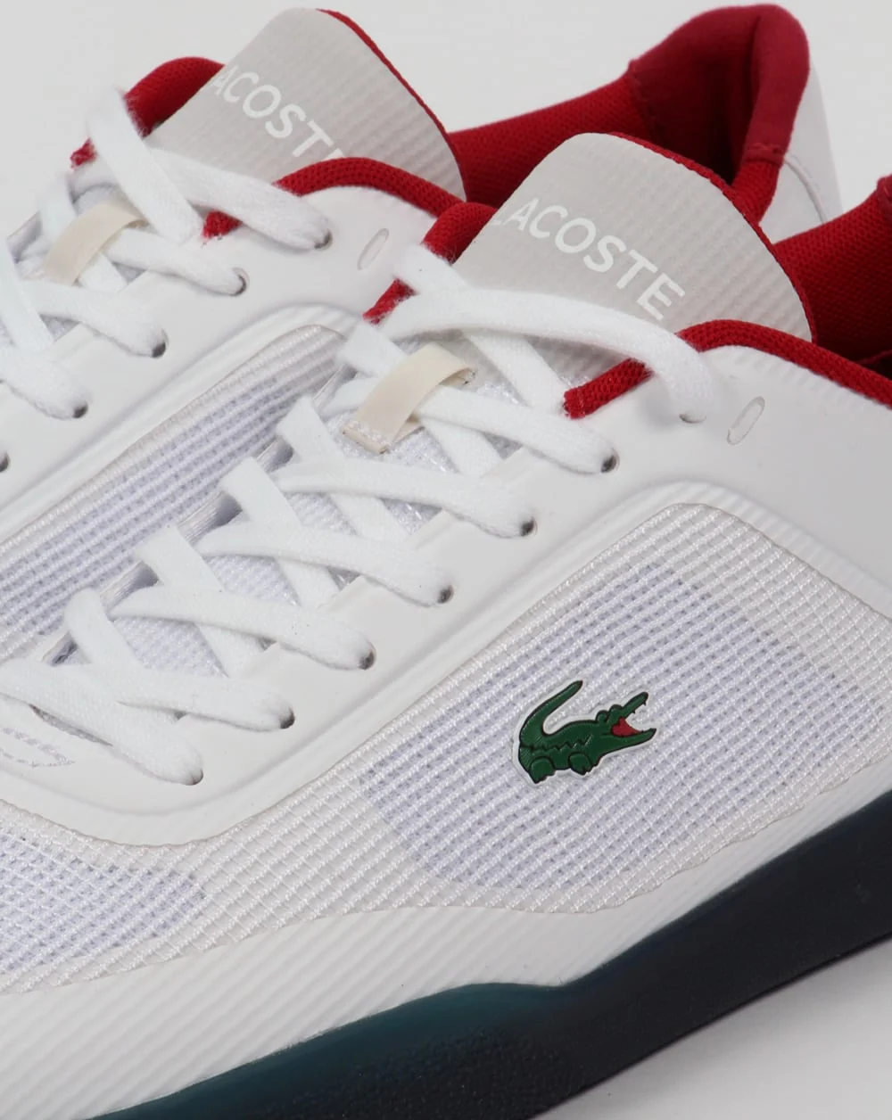 Lacoste Tramline Oly Trainers White/Navy - Image 4
