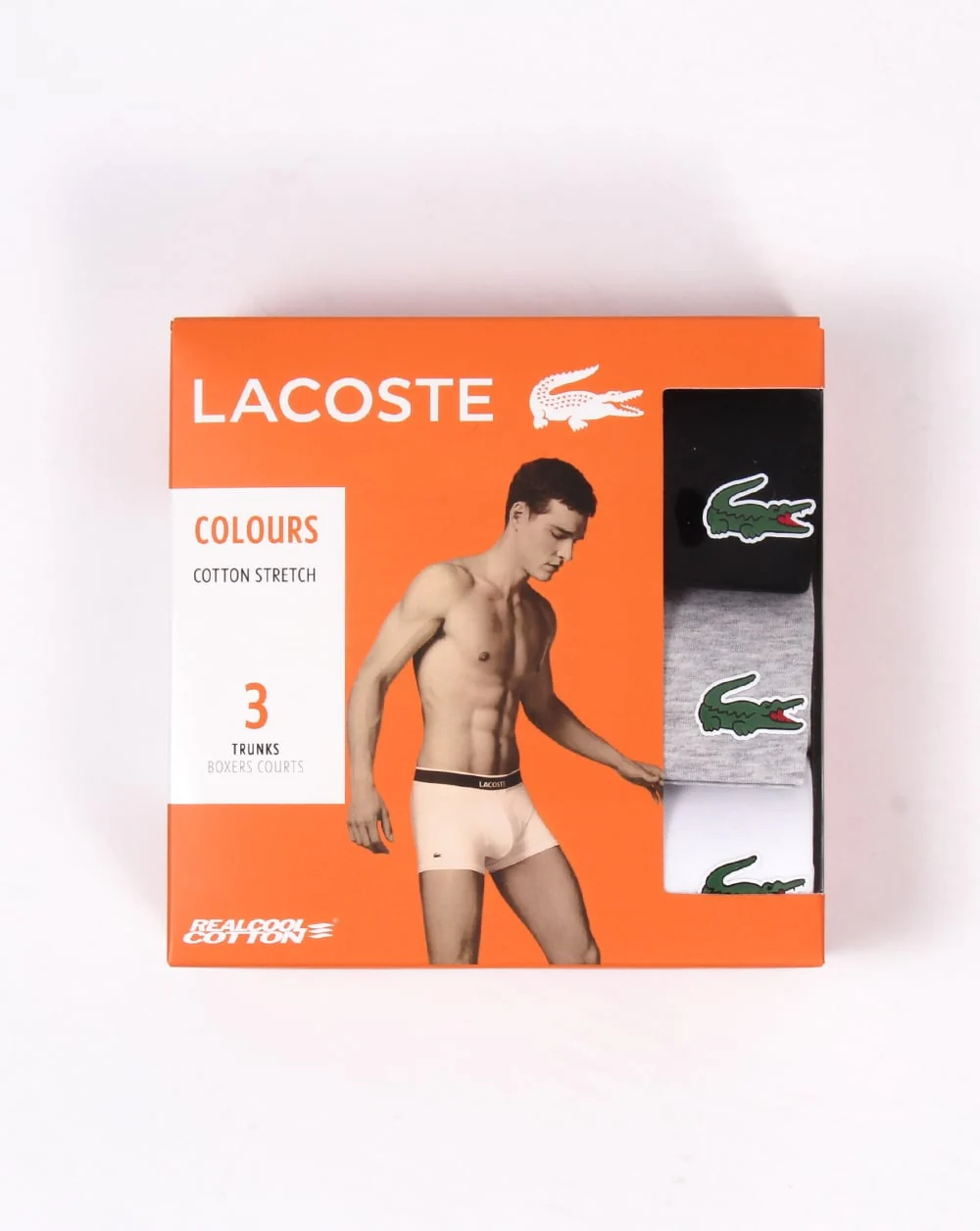 Lacoste Triple Pack Boxer Shorts Black/white/grey - Image 2