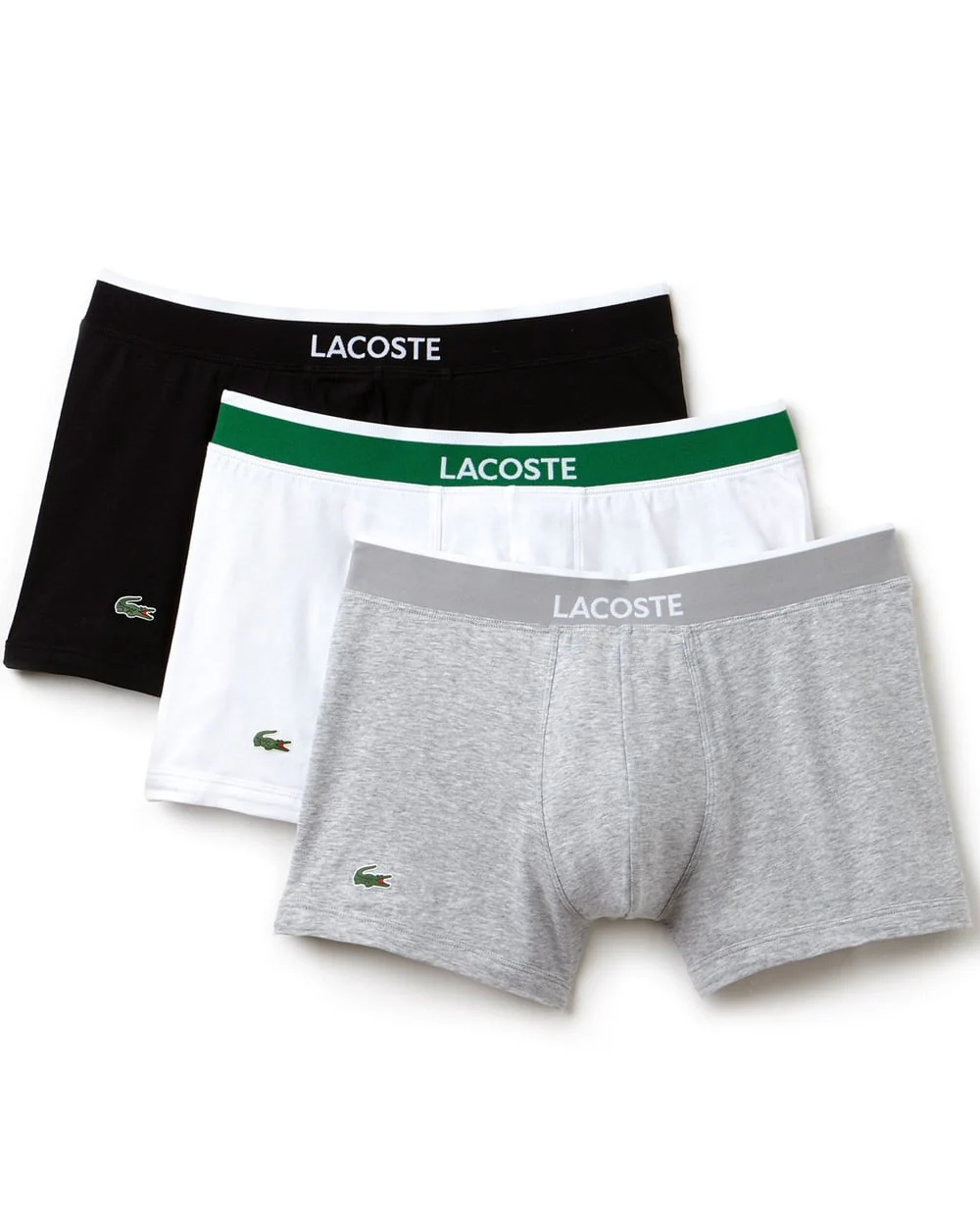 Lacoste Triple Pack Boxer Shorts Black/white/grey - Image 3